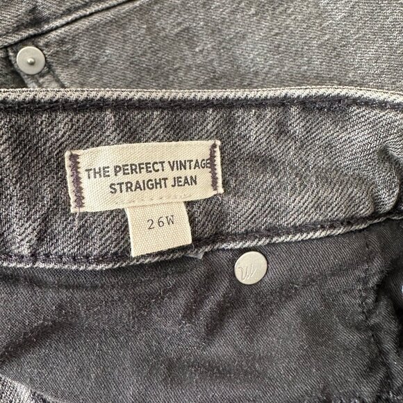 Madewell | Perfect Vintage Straight Jeans in Cosner Wash (Faded Black) 26W - Picture 3 of 5